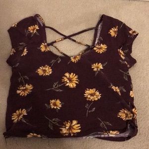 Flower crop top